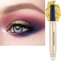Metiplou Gold Eyeshadow Stick Cream Shimmer Smooth Eyeshadow Pencil Hypoallergenic Waterproof Long Lasting Eye shadow pen Highlighter Stick Multi-Dimensional eyes Look (14# Gold Shimmer)