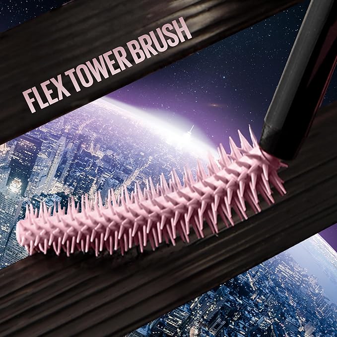 Maybelline Lash Sensational Sky High Glitter Mascara, Diamond Effect Eye Makeup for Lashes and Brows, Washable, Space Diamond, 1 Count