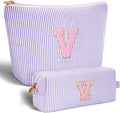 Btffitting Gifts for Teen Girls Women - Birthday Gifts for 10 11 12 13 14 15 16 17 18 Years Old Girl,Makeup Bag Cosmetic Bag,Teacher Gift Trendy Stuff Toiletry Bag - Lavender,V