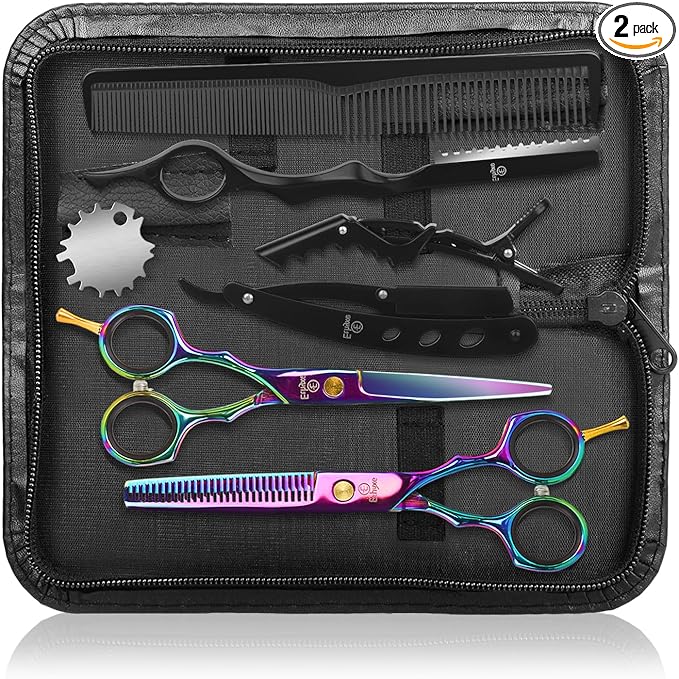 Ethyxe Hair Scissors Shears Professional - 6.5-Inch Barber Scissors Set