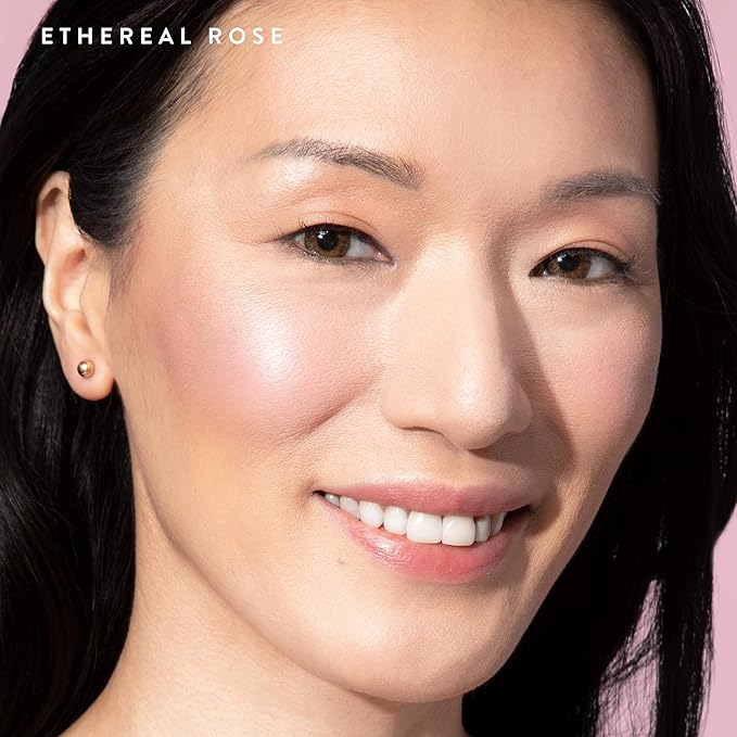 LAURA GELLER NEW YORK Baked Blush-n-Brighten for Mature Skin - 03 Ethereal Rose - Powder Blush Won't Settle into Fine Lines - Buildable Natural Finish – Longlasting Formula - Made in Italy