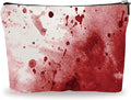 YKYENR Funny Scary Makeup Bag - Simulated Blood Stains - Horror Printing Cosmetic Bag, Toiletry Bag Gift For Girls, Teen, Candy Bag For Halloween， Personal Care & Accessories - A13