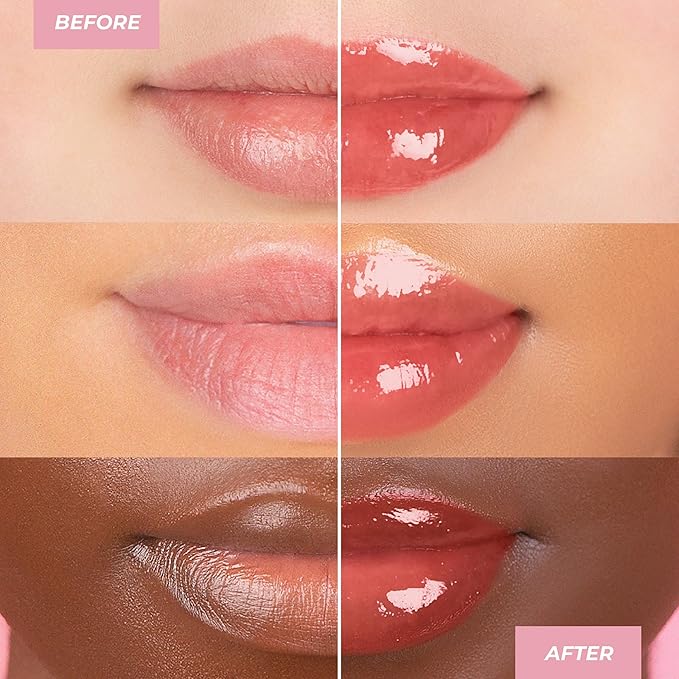 MCoBeauty Lip Plump 4-in-1 Hydrating Lacquer - Lucy, Candy Pink