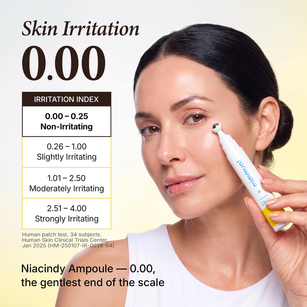 mimmua! NIACINDY Dark Spot Ampoule | Eye Serum with NAD+, 10% Niacinamide