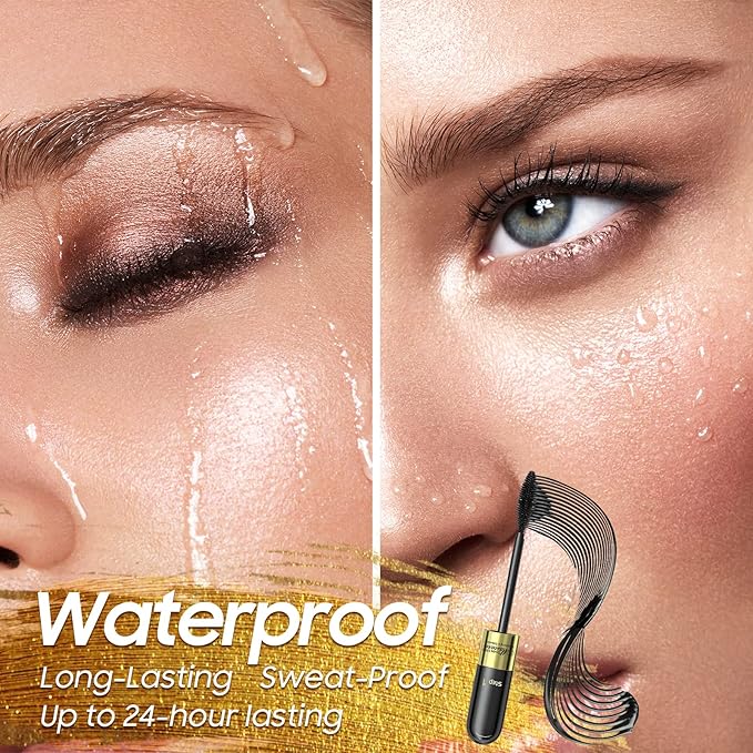 Tubing Mascara - Intense Black Lengthening & Volumizing Mascara, Fast Dry & Clump-Free, Curling & Separating, Vegan & Cruelty, All Day Full, Suitable for All Party (0.28 fl. oz)
