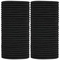 ADRIONE Black Hair Ties for Women, Girls, Kids & Men 280 Bulk Pack, 4MM Ponytail Holders Hair Elastic Bands for Thick, Medium, Thin, Fine, Short Hair Rubber Bands Non Slip & No Damage Hair Accessories