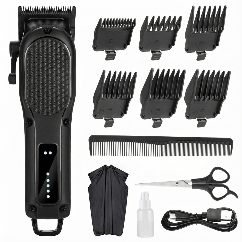 NUTCORE Men's Hair Clippers for Professional Hair Trimmer Cordless Rechargeable Powerful Beard Trimmer Hair Cutting Grooming Tool