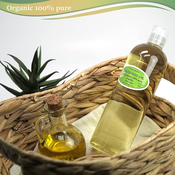 Dr Adorable - 16 oz - Onion Seed Oil - Pure Organic Cold Pressed