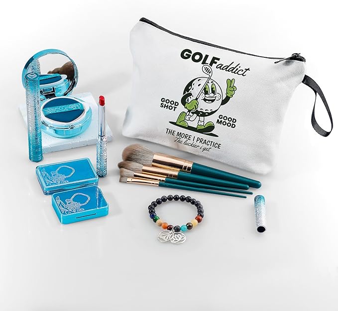 ARIOSEY Golf Gifts for Women, Small Makeup Bag and Golf Accessory Pouch