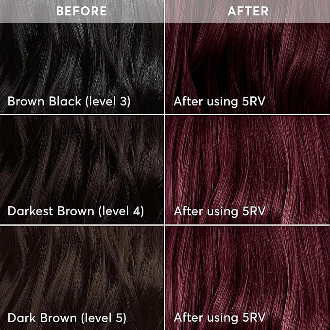 Madison Reed Radiant Hair Color Kit - 5RV Dark Garnet Red with Vibrant Red Violet Tones (Rimini Garnet), Vivid Color Permanent Hair Dye | PPD-Free & Ammonia-Free, 2 Pack
