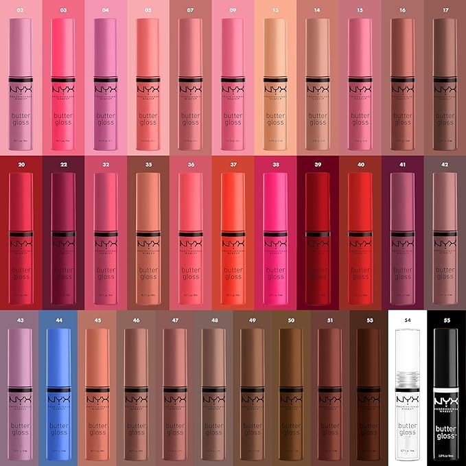 NYX PROFESSIONAL MAKEUP Butter Gloss, Non-Sticky Lip Gloss - Angel Food Cake (True Mauve)