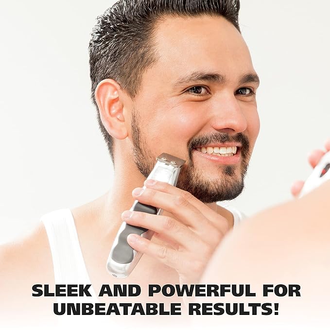 Wahl Groomsman Rechargeable Beard Trimmer Kit & Bonus Battery Nose Trimmer