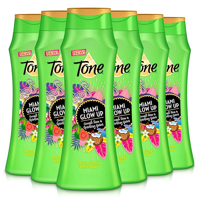 Tone Body Wash, Miami Glow Up, 16 Fl Oz, 6-Pack