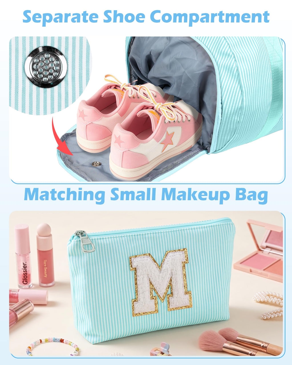 Vogewood Gifts for 10 Year Old Girl, Girls Travel Duffle Bag, Kids Duffel