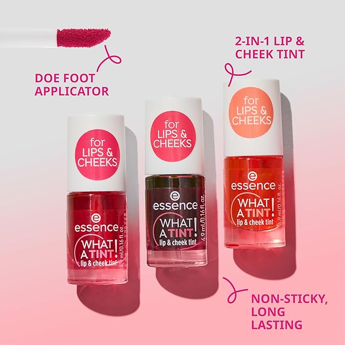 essence What a Tint! Long-Lasting Blush & Lip Stain (02 | Coral Sunset)