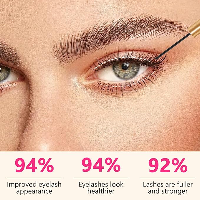MAVENI Lash Enhancing Serum, Women's Advanced Cosmetics, Eyelash Growth Serum, Promote Longer, Fuller, and Denser Eyelashes, Fast and Effective (Frosted Gold, 0.17 Fl Oz (Pack of 1))