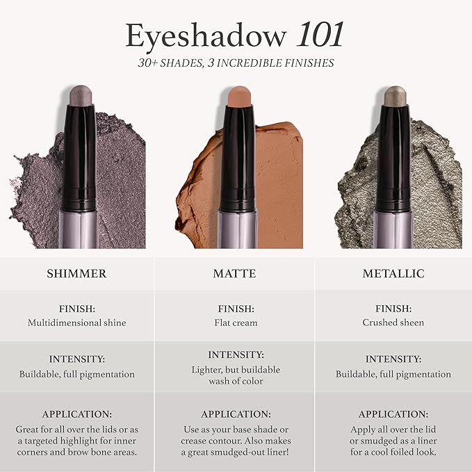 Julep Eyeshadow 101 Crème-to-Powder Duo, Desert Matte/Champagne Shimmer