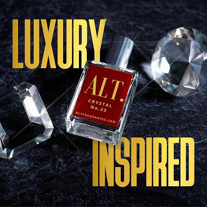 ALT. FRAGRANCES Crystal No. 23 – Inspired by Bac. Roug. 540, Unisex Perfume, Extrait de Parfum, Long Lasting Perfume for Men & Women with Jasmine, Amberwood & Cedar Notes, 100ml