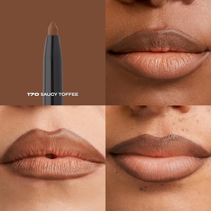 Milani Understatement Lipliner Pencil - Highly Pigmented Retractable Soft Lip Liner Pencil, Easy to Use Lip Makeup - Saucy Toffee