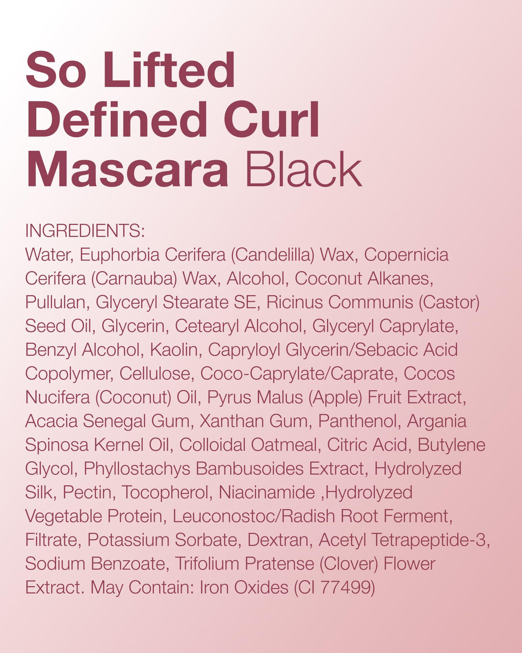 Mineral Fusion So Lifted Lash Defined Curl Mascara (Black)