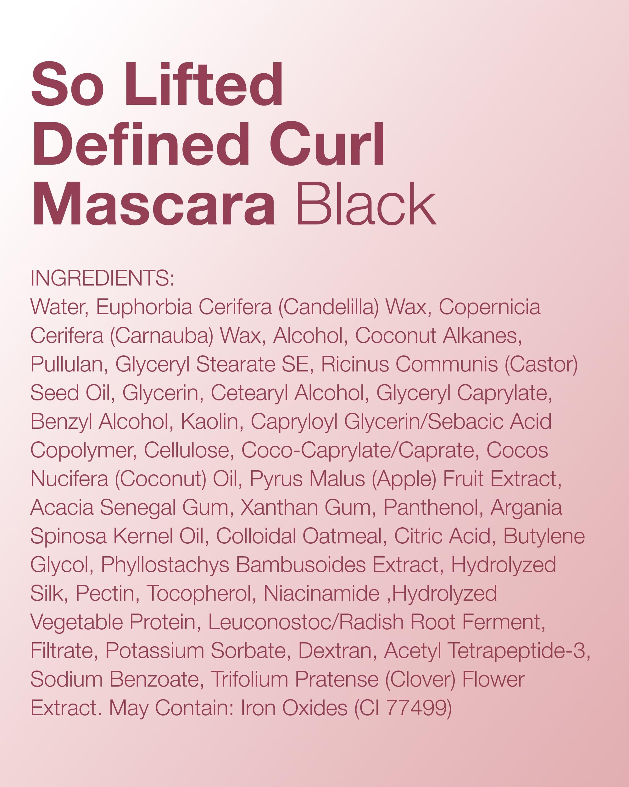 Mineral Fusion So Lifted Lash Defined Curl Mascara (Black)