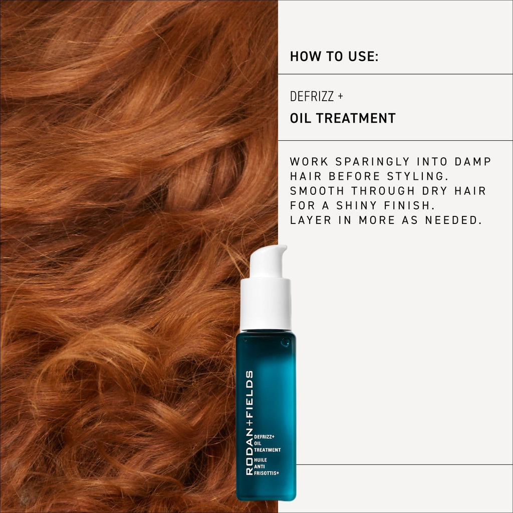 RODAN + FIELDS DEFRIZZ Oil Treatment | 60 mL | Light Hair Oil to Tame & Defrizz Hair | Fresh & Floral Fragrances | Great for Travel | Pre Shampoo & Heat Protectant | Health & Beauty | Hair Care Oil