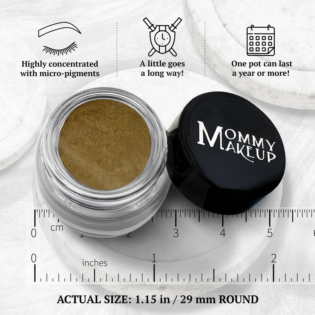 Mommy Makeup Waterproof Stay Put Gel Eyeliner Pot with Micropigments