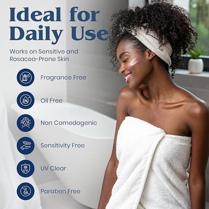 ClearChoice Sport Shield SPF 45 Travel Size – Mineral Sunscreen & Moisturizer for Face | Zinc Oxide, No White Cast, Water Resistant 80 Min | Non-Comedogenic | Dermatologist Recommended | 2 oz / 60 ml