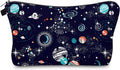Aiphamy Cute Travel Makeup Bag Cosmetic Bag Small Pouch Gift for Women (Space)