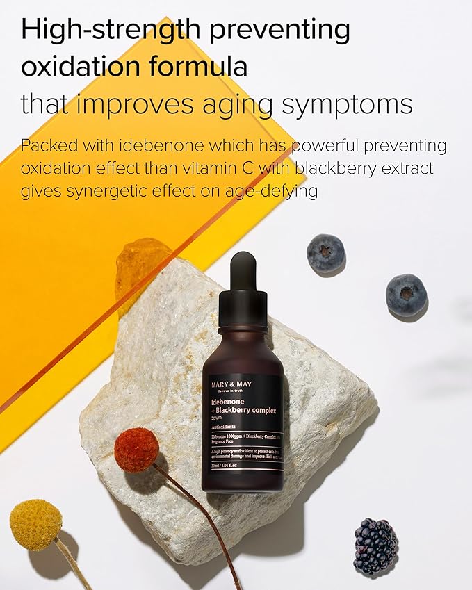 Mary&May Idebenone Blackberry Antioxidant Face Serum 1.01 fl.oz