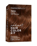 Madison Reed Radiant Hair Color Kit - 7NCG Light Golden Copper (Genova Red), Salon-Quality Permanent Hair Dye, Superior Gray Coverage & Dimensional Color | PPD-Free & Ammonia-Free, 1 Pack