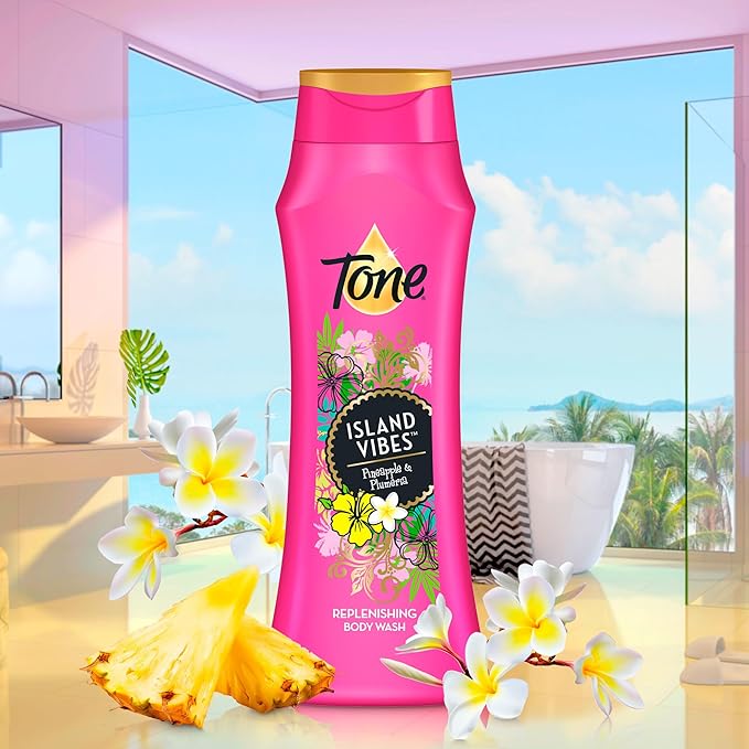 Tone Body Wash, Island Vibes, 16 Fl Oz, 6-Pack