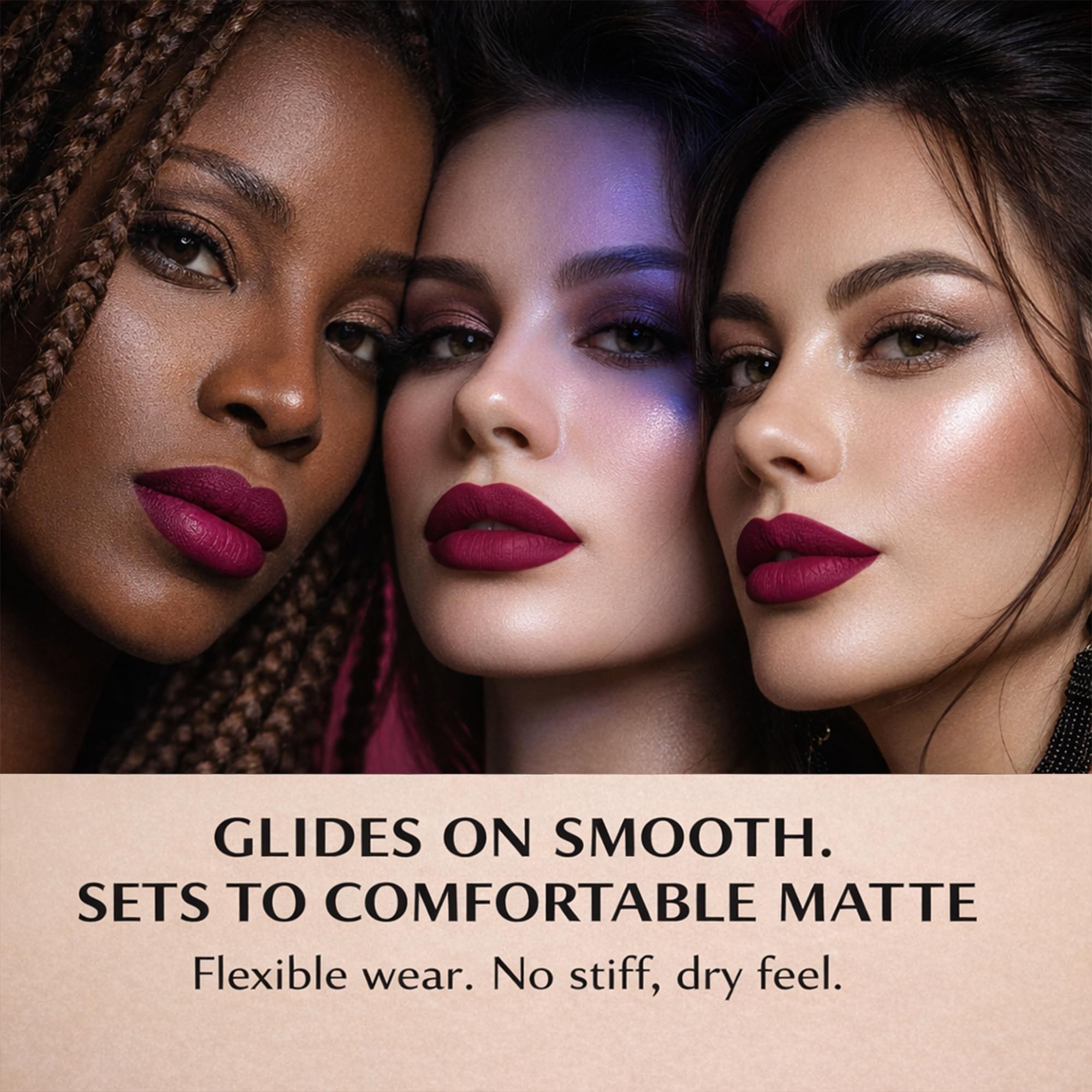 Mynena Hydrating Berry Red Matte Liquid Lipstick Long Lasting - Lisy