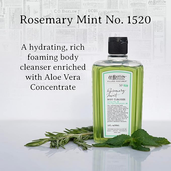 C.O. Bigelow Rosemary Mint Body Wash, 10 fl oz