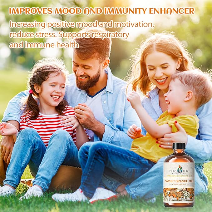 EVOKE OCCU Orange Essential Oil for Diffusers & Skin Care
