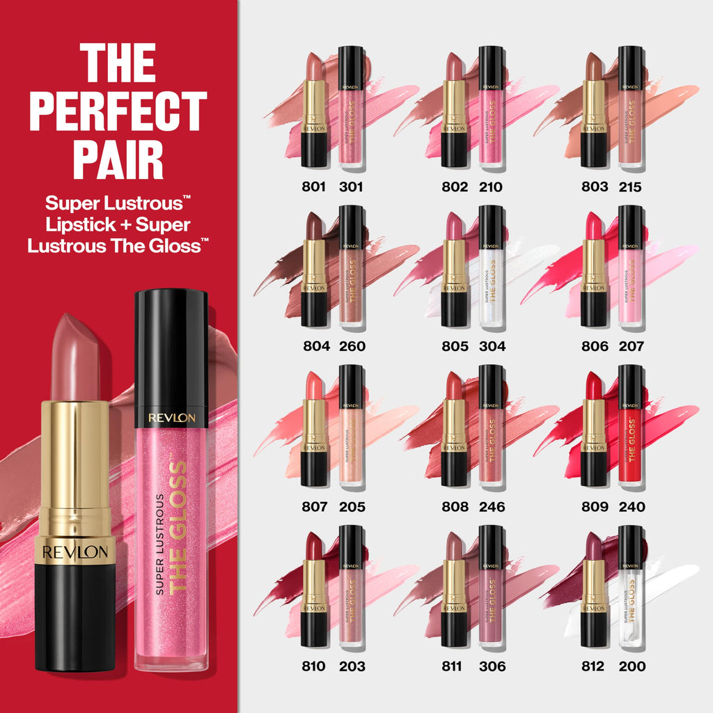 Revlon Super Lustrous The Gloss, 240 Fatal Apple, 0.13 oz