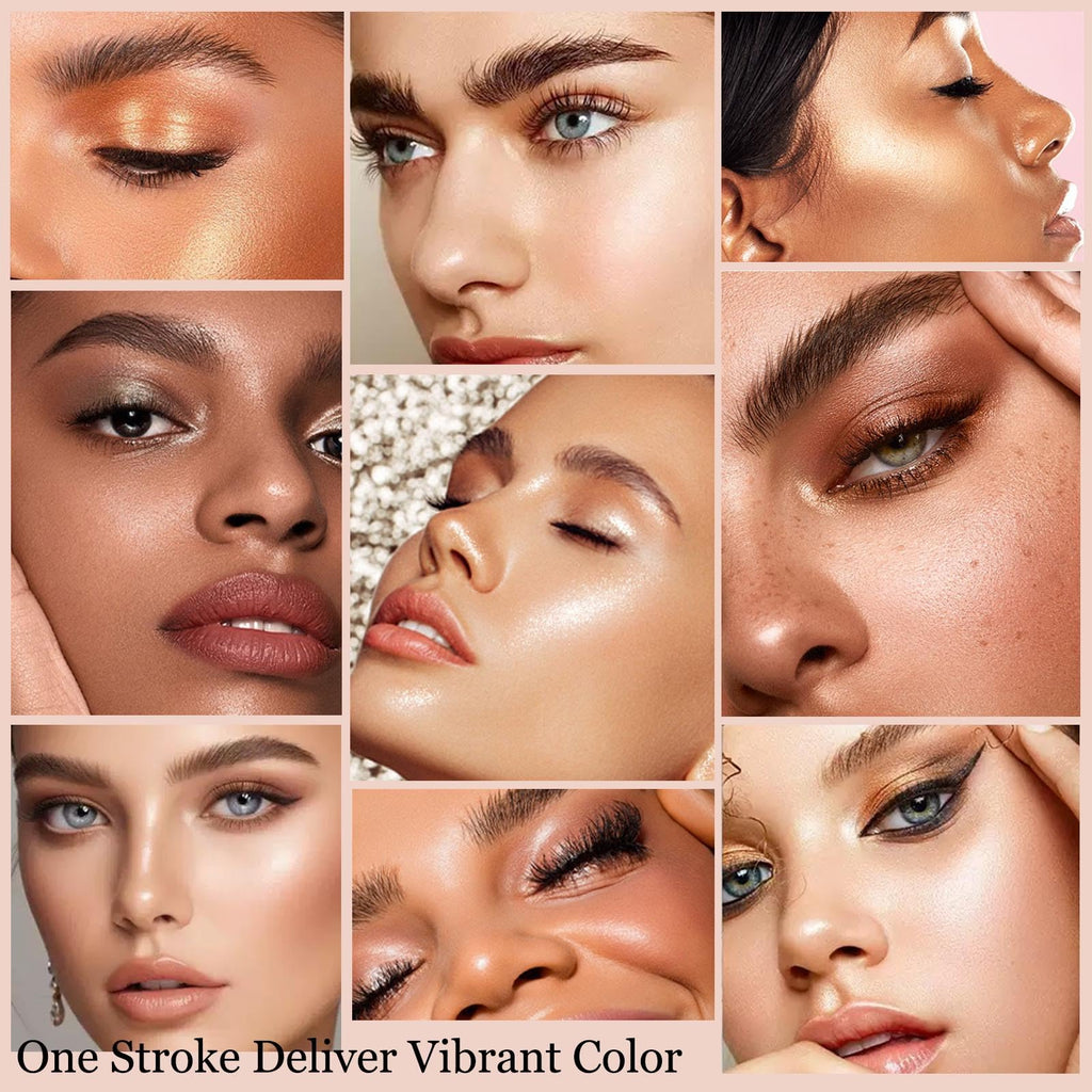Wavuketu Cream Eyeshadow Stick Blendable Shimmer Eyeshadow Long Lasting High Pigment Eye Shadow Sticks,Waterproof Hypoallergenic eyeshadow Pencil (16#)