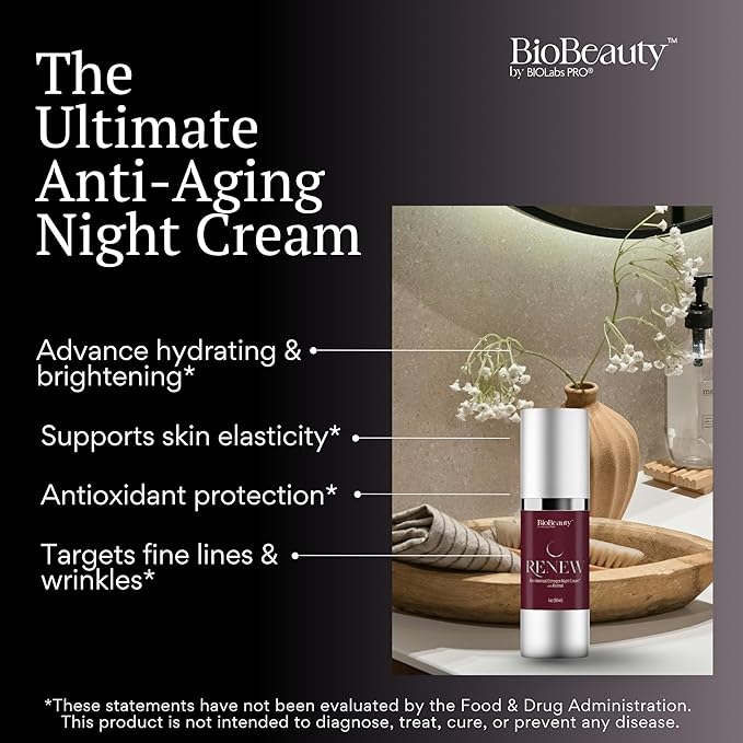 BIOBeauty Night Cream with Retinol, Restorative Anti-Aging Moisturizer