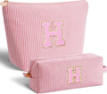 Btffitting Gifts for Teen Girls Women - Birthday Gifts for 10 11 12 13 14 15 16 17 18 Years Old Girl,Makeup Bag Cosmetic Bag,Teacher Gift Trendy Stuff Toiletry Bag - Peach,H