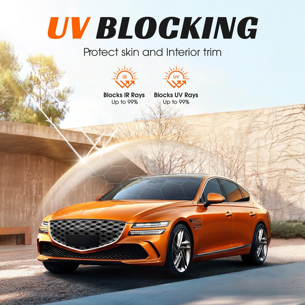 PAMAGOO Window Tint Car 20% VLT, 20" x30' Ceramic Window Roll for Privacy Sun & Glare Protection UV Heat Blocking, Scratch Resistant 5-Layer