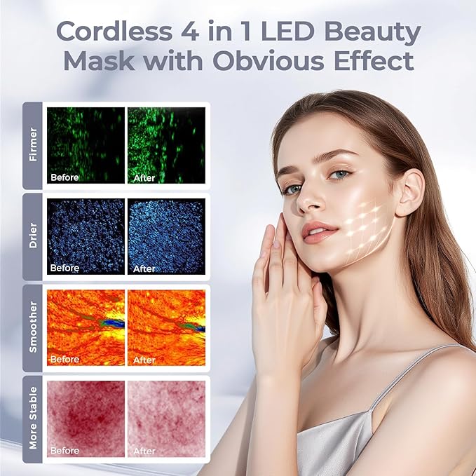 LED Silicone mask (Model: LP-RVTGLWP-WHT, LP-RVTGLW-WHT, TLM200)