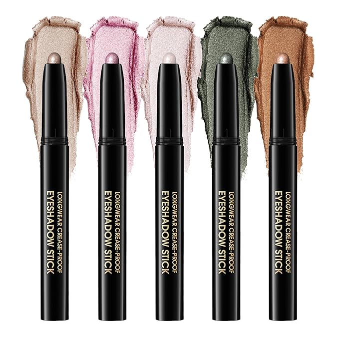 Eyeshadow Stick,Shimmer and Matte Cream Eye Shadow Brightener Sticks