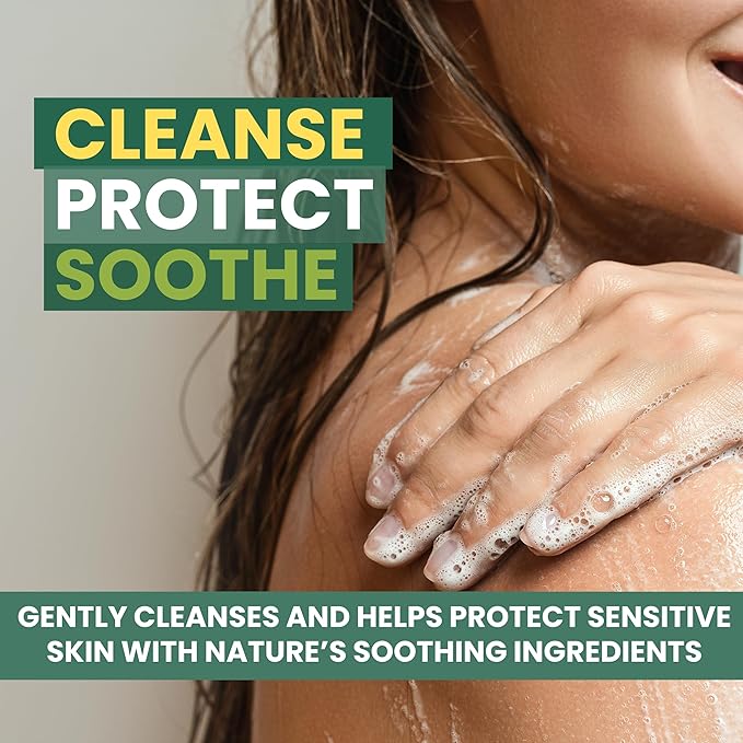 KESMEDIK Tea Tree Body Wash MaxTherapy with Eucalyptus, Aloe & 100% Tea Tree Oil for Skin, Cleans, Soothes and Refreshes Sensitive, Itchy Skin, Body & Foot Soap for Men & Women, 16 fl oz