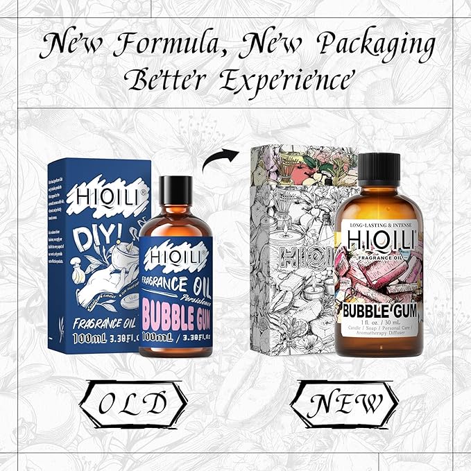 HIQILI Bubble Gum Fragrance Oil for Soap Making & Home Diffsuer - 1FL Oz