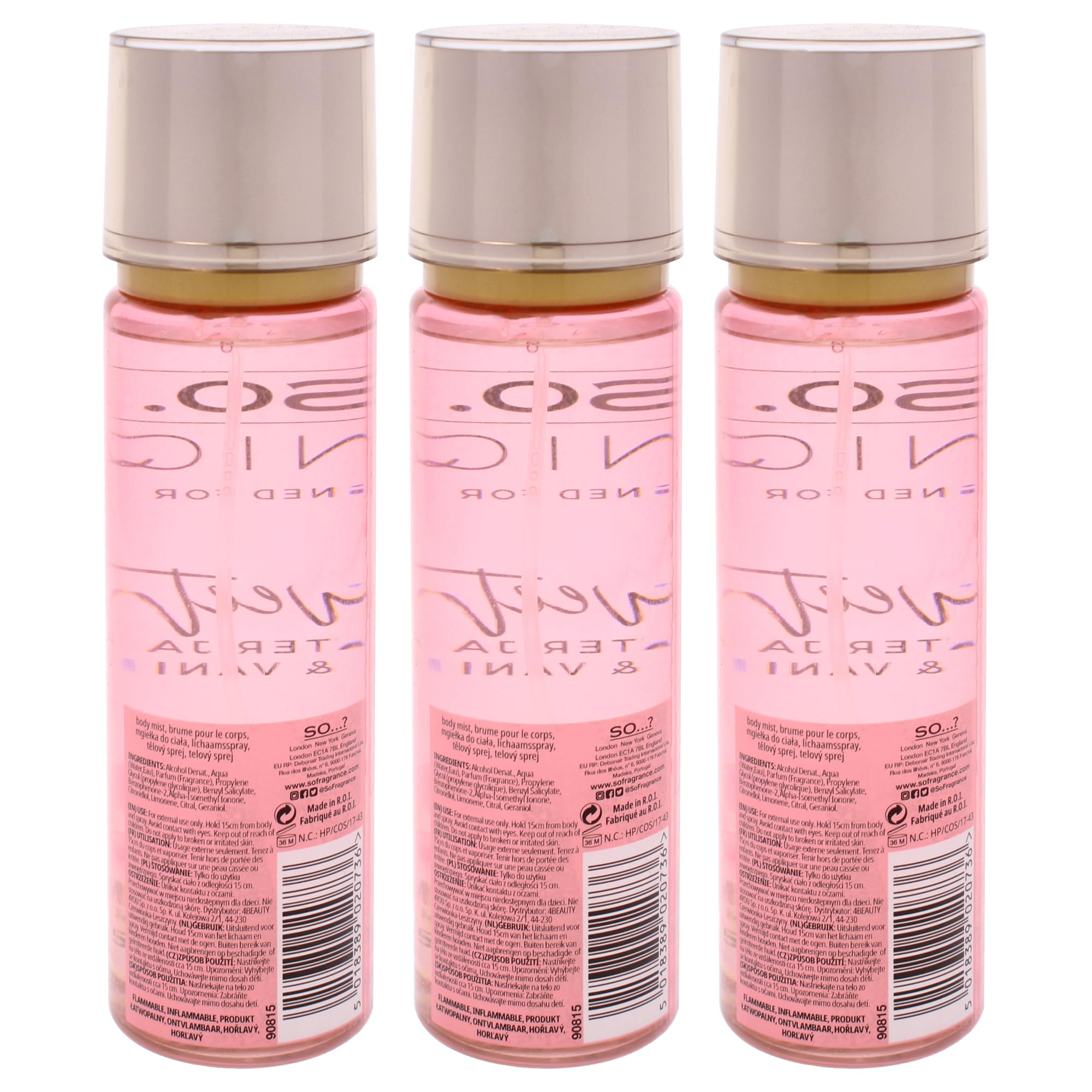 Unique Body Mist - Sweet Pea by So…? for Women - 5.1 oz Body Mist - Pack of 3