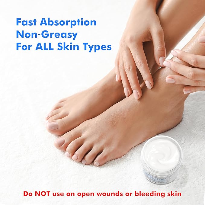 Ebanel Urea Cream 40% plus Salicylic Acid 2% for Dry Cracked Feet Skin, 3PK