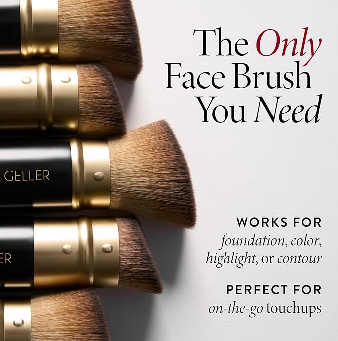 LAURA GELLER NEW YORK Cosmetic Professional Makeup Brushes - Cruelty-Free 02 Retractable Angled Kabuki Brush