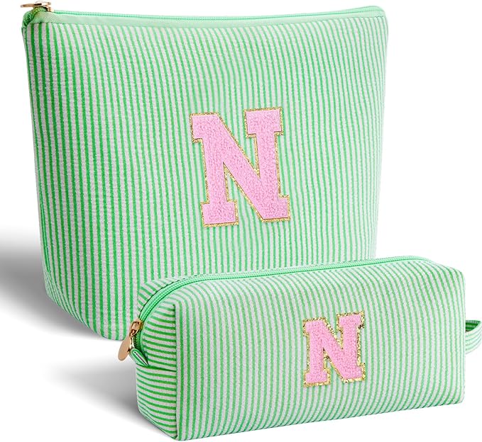 Btffitting Gifts for Teen Girls Women - Birthday Gifts for 10 11 12 13 14 15 16 17 18 Years Old Girl,Makeup Bag Cosmetic Bag,Teacher Gift Trendy Stuff Toiletry Bag - Green,N