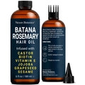 Batana Rosemary Oil for Hair Growth 6 fl oz - Lightweight Scalp Oil for Dry, Damaged Hair & Frizz Control - Aceite de Romero Para el Cabello - Nexon Botanics