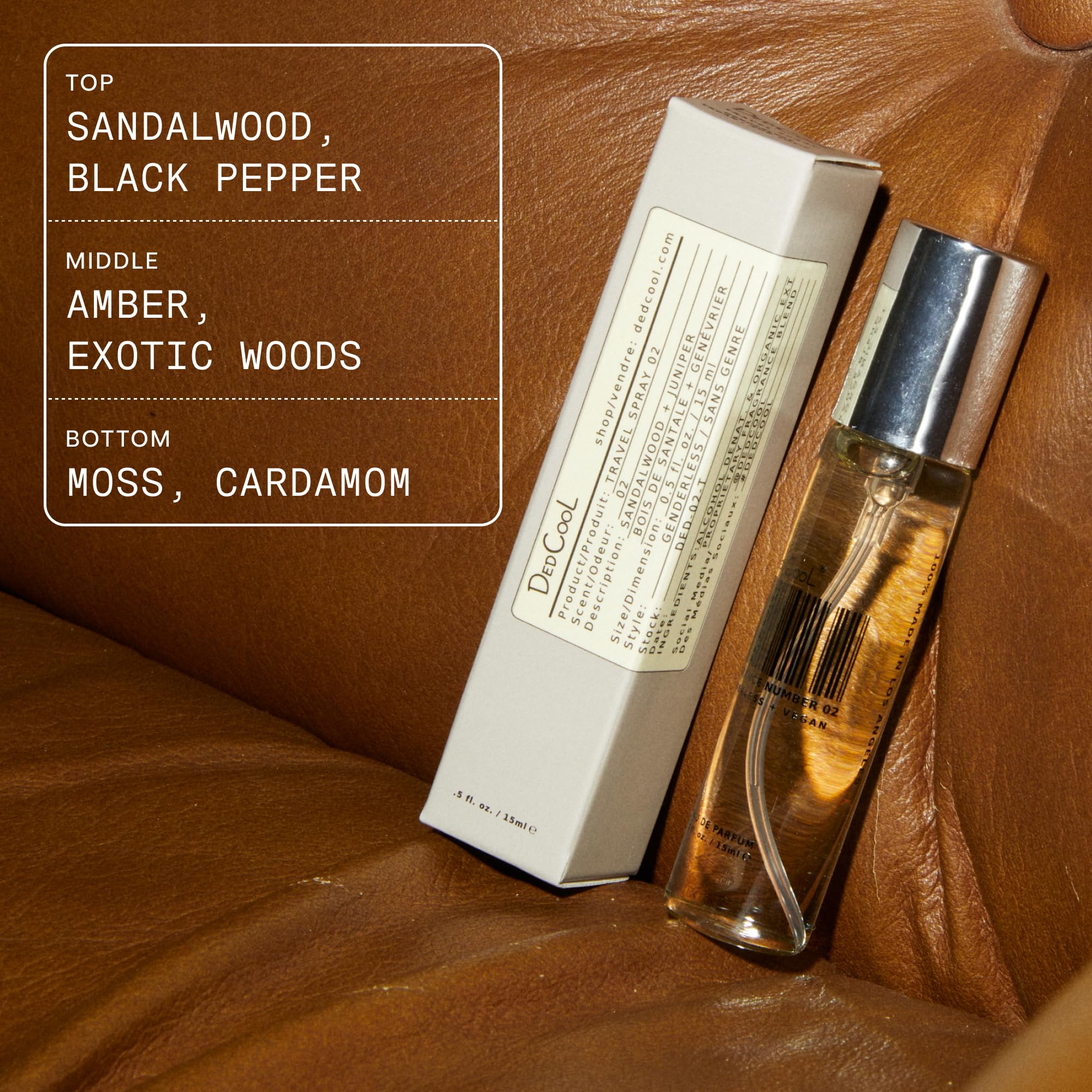 DedCool, Eau de Parfum, Madonna Lily, Travel Size Perfume, 15 mL